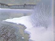 Gustaf Fjaestad Hoar-Frost on the Ice (nn02 oil painting picture wholesale